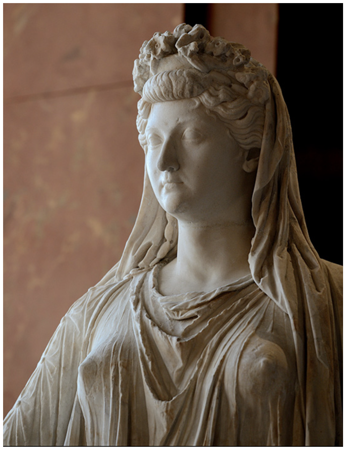 Buste en marbre de Livie Julia Augusta