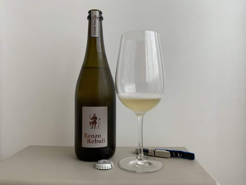 Une bouteille de Frizzante sui lieviti de Renzo Rebuli