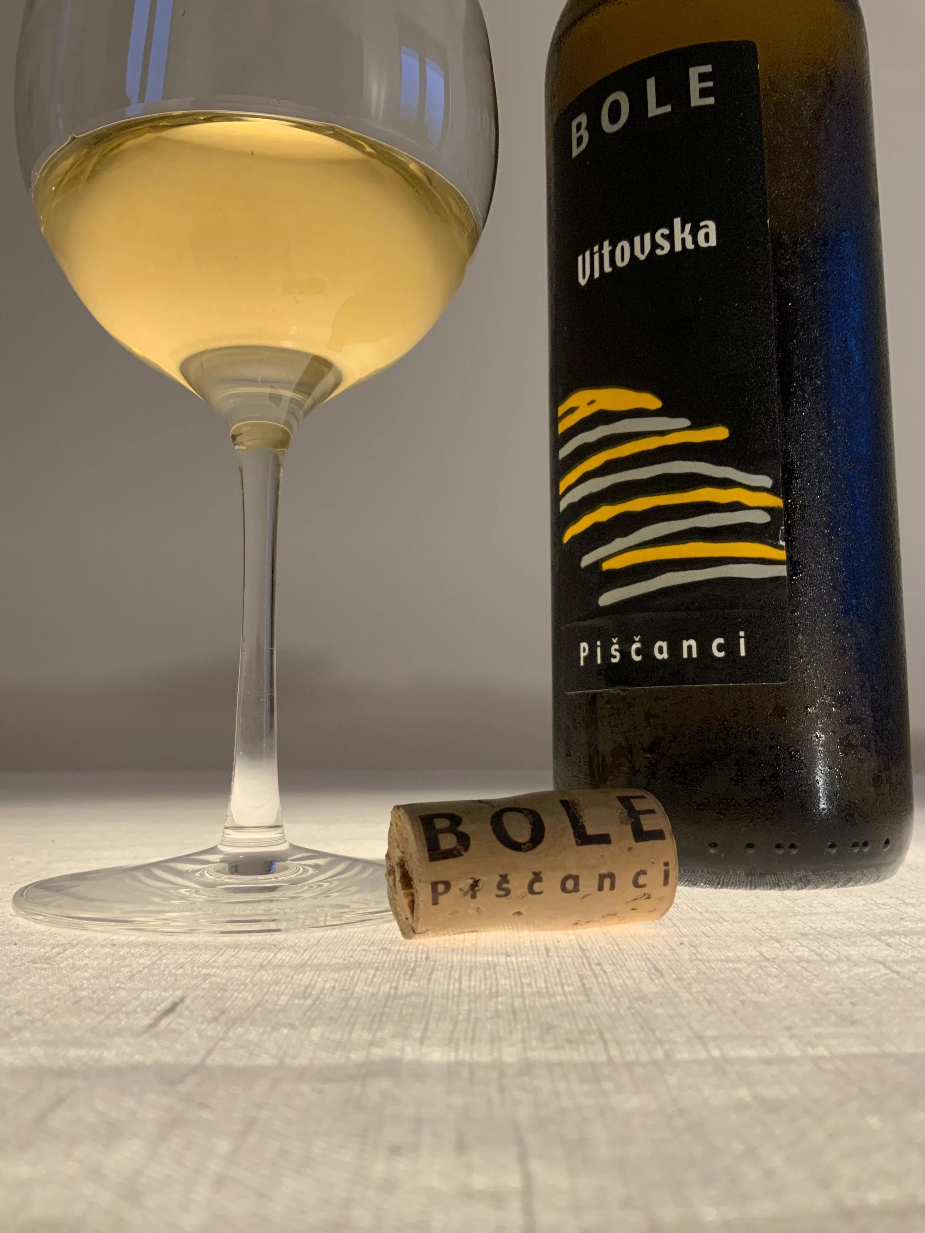 L'étiquette de Vitovska Carso-Kras doc Andrej Bole 2019 Piščanci - Friuli